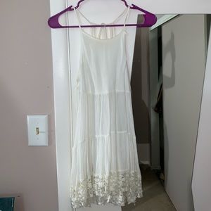 White Lace Detail Tank